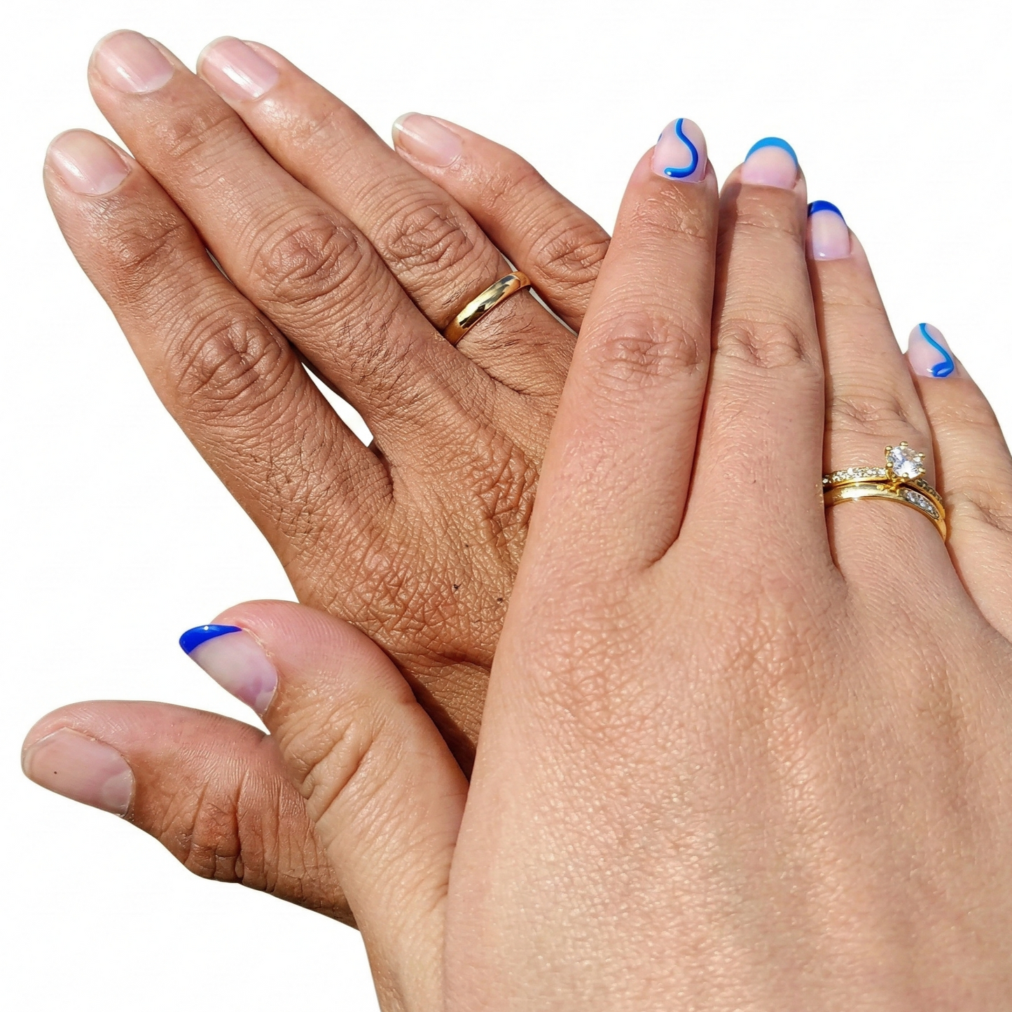 Kit Alianças Casamento Amendoada 3mm + Anel Noivado Eterno