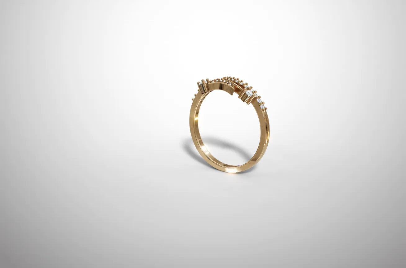 Elegância Pura - Anel OURO 14.2Kt