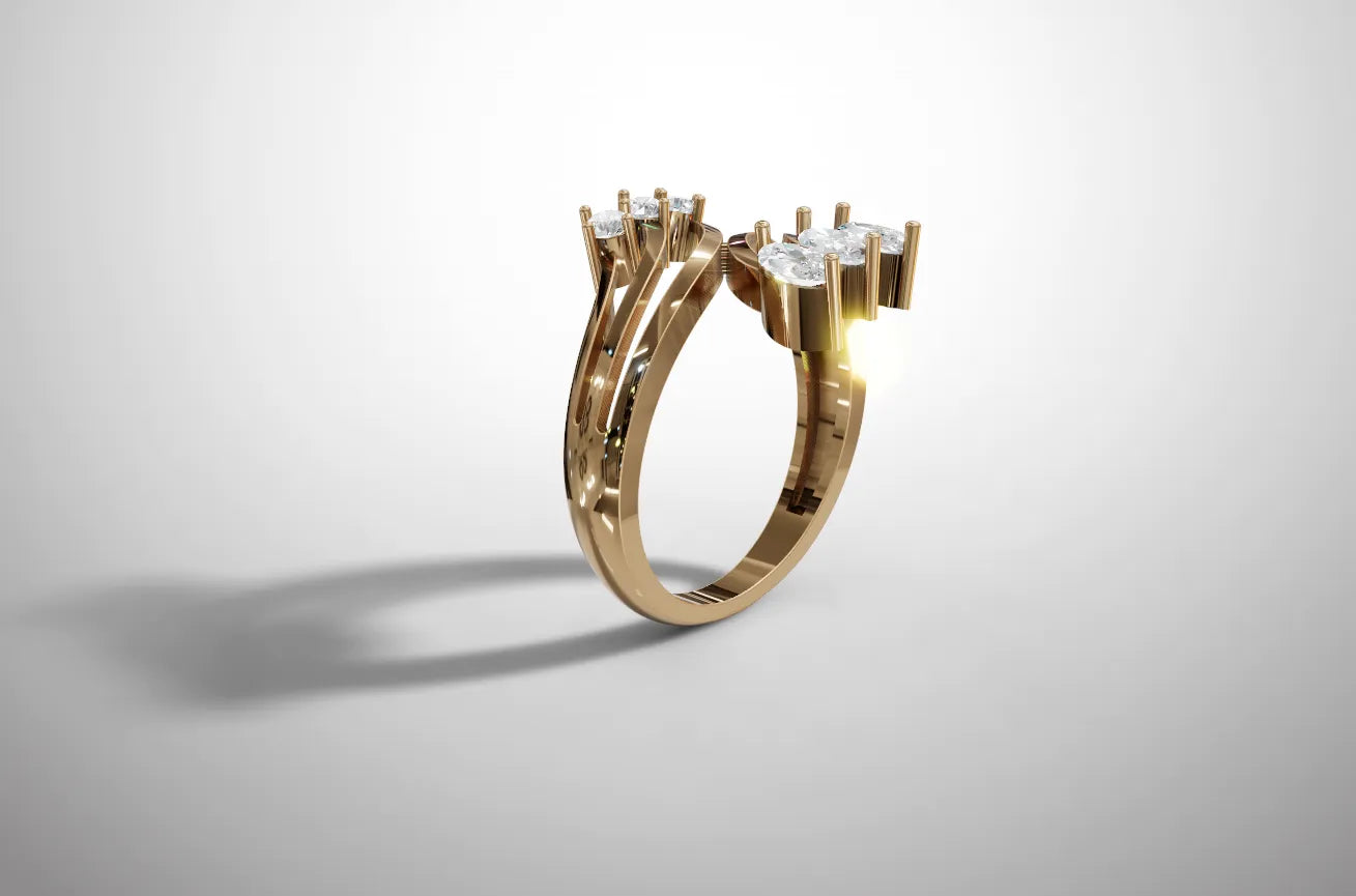 Reflexo de Luxo - Anel OURO 14.2Kt