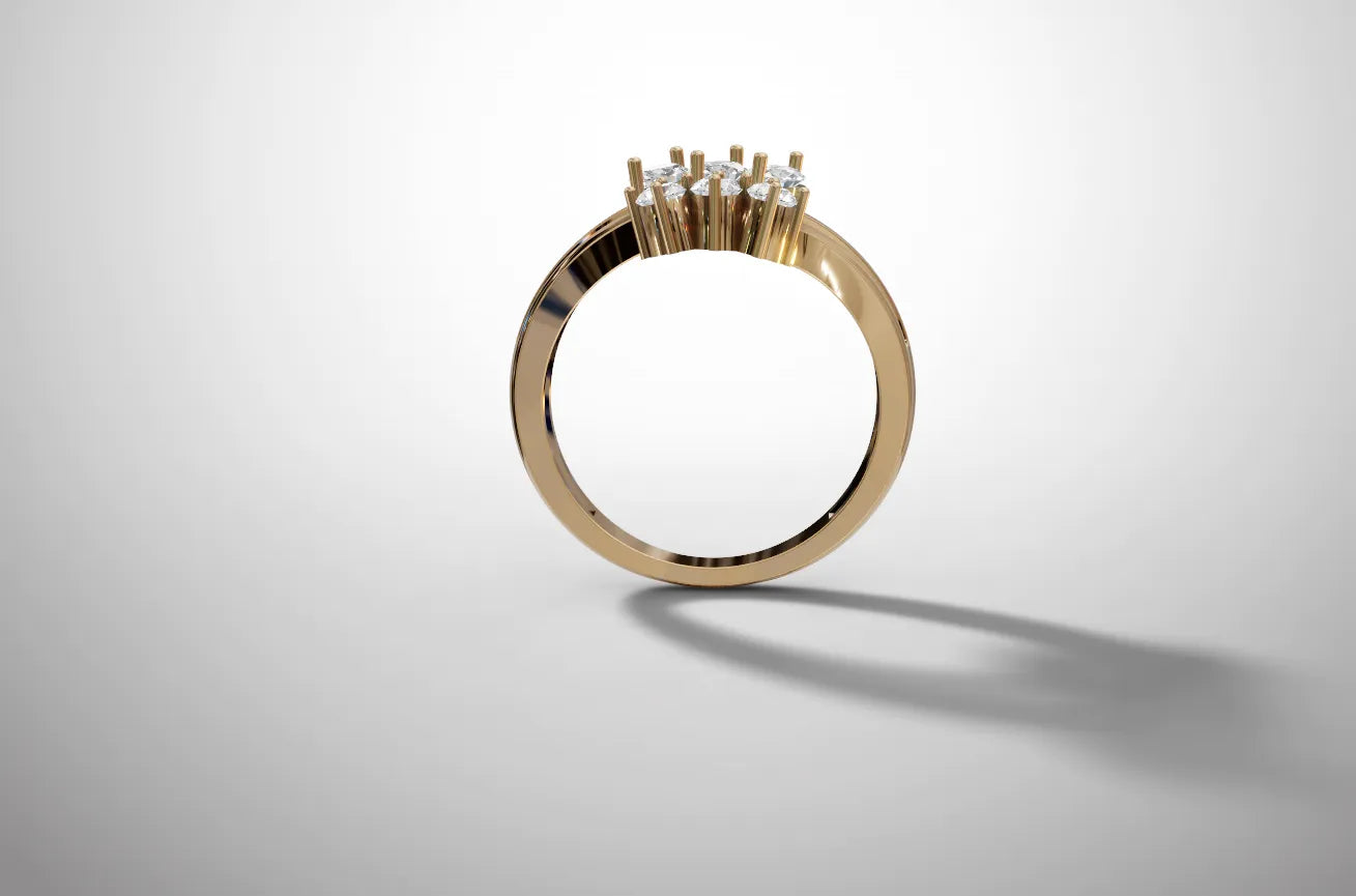 Reflexo de Luxo - Anel OURO 14.2Kt