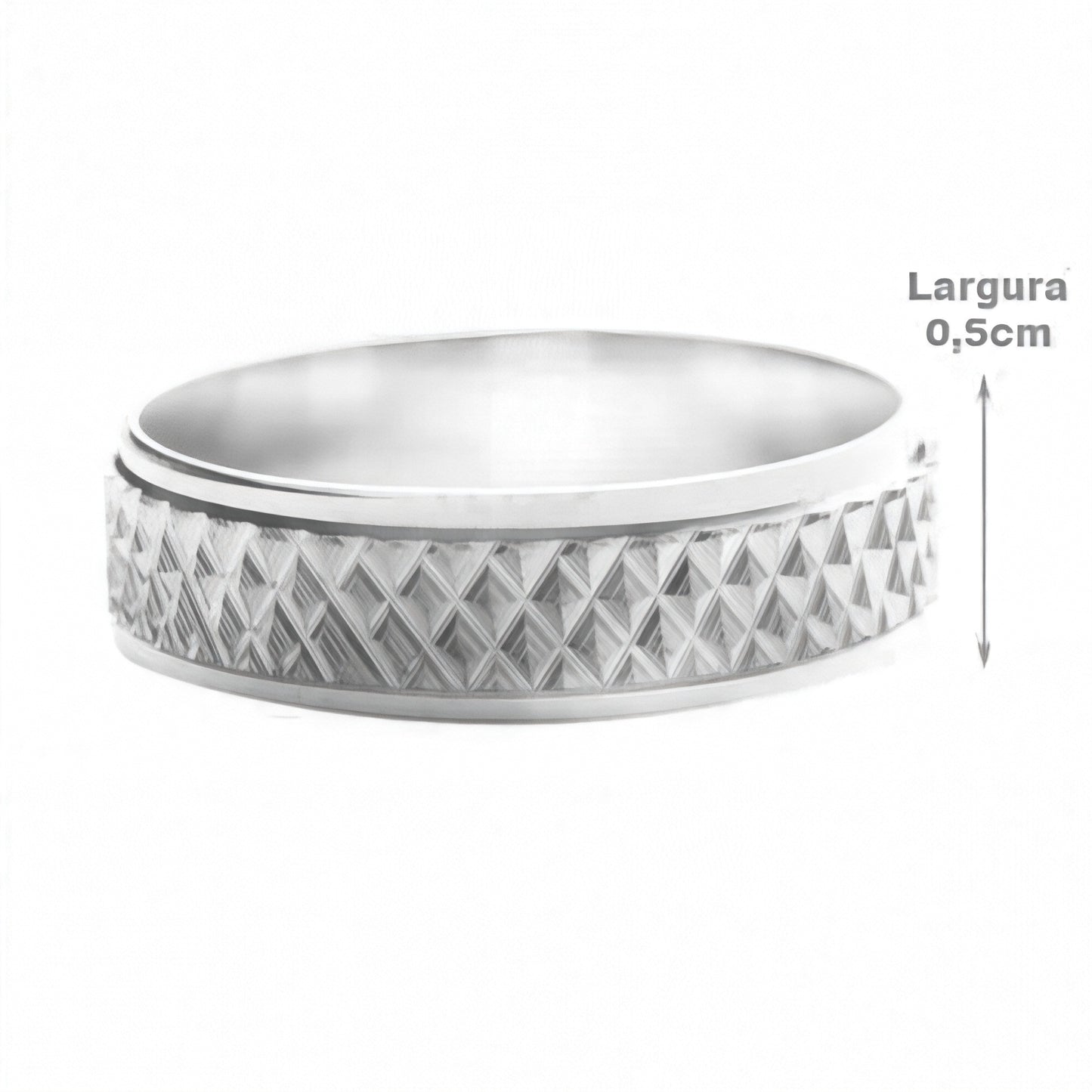 Engagement Ring - 925 Silver - Texture