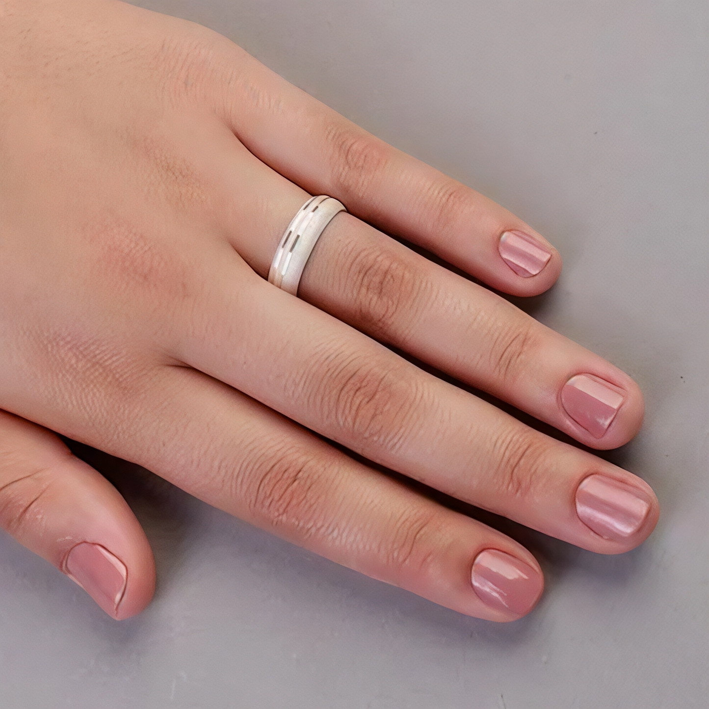 Engagement Ring - 925 Silver - 6MM Strip