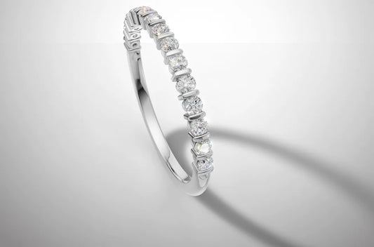 Meia Aliança Foali - Prata 925