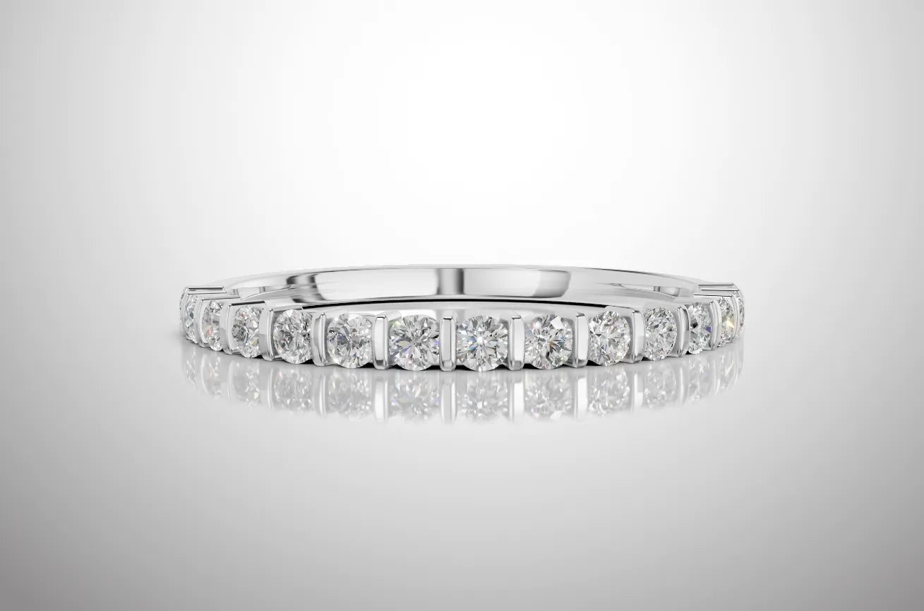 Foali Half Wedding Ring - 925 Silver