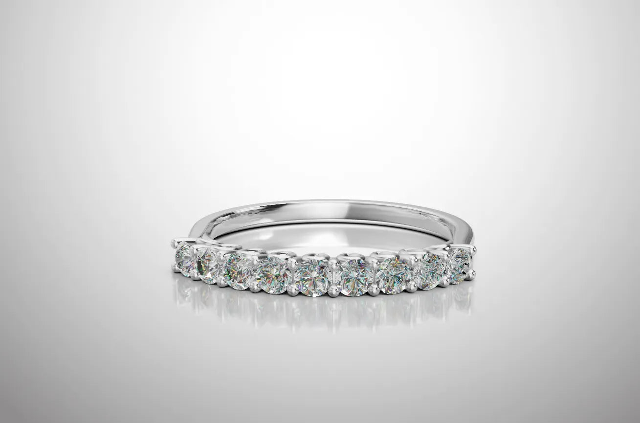 Veo Half Wedding Ring - 925 Silver