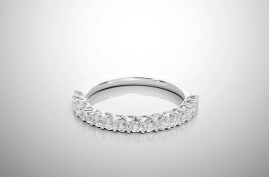 Meia Aliança Goiti - Prata 925