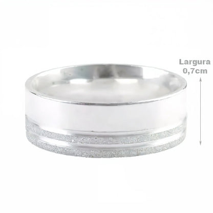 Engagement Ring - 925 Silver - STRAIGHT