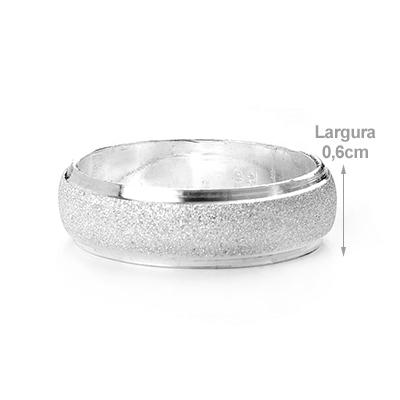 Aliança de Namoro - Prata 925 - DIAMANTADO