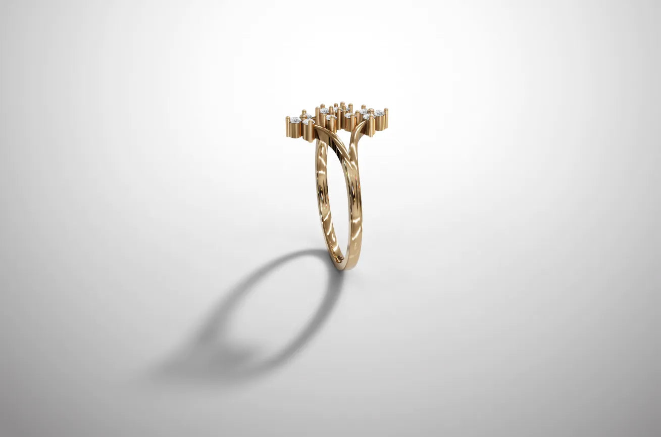Reflexo de Luxo - Anel OURO 14.2Kt