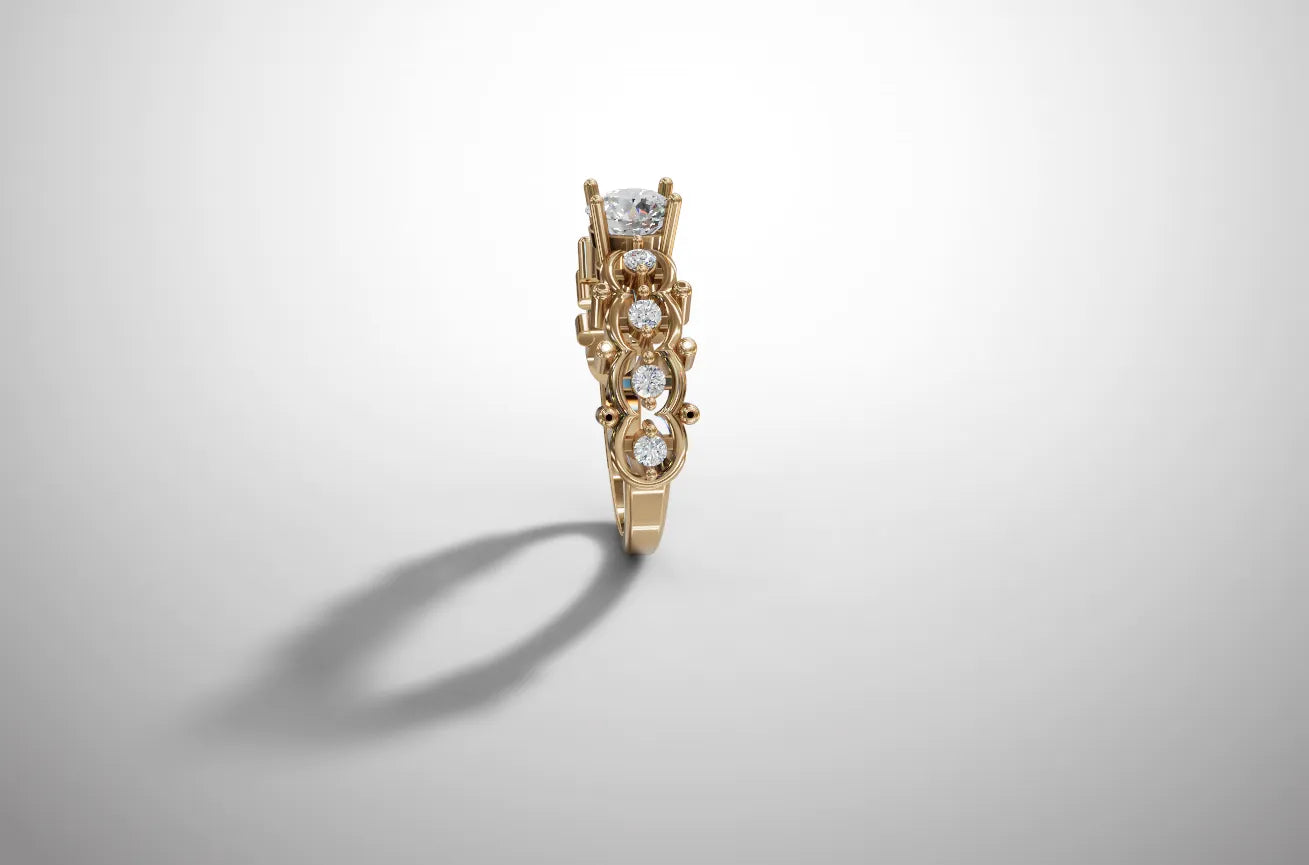 Brilho Eterno - Anel OURO 14.2Kt