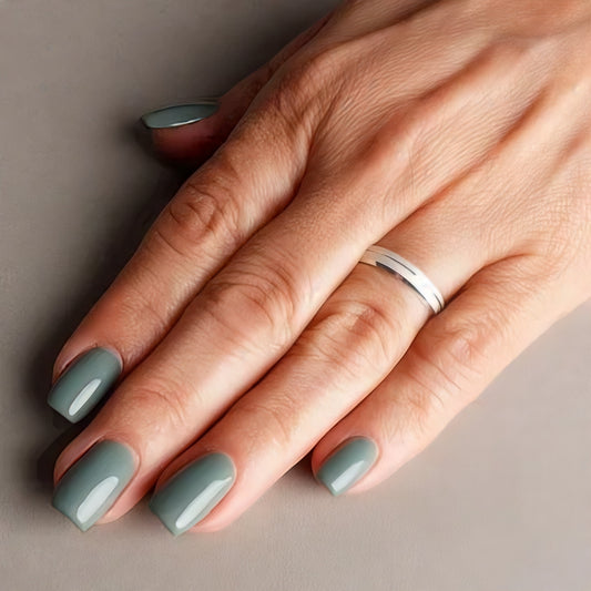 O Par Aliança de Namoro - Prata 925 - FRISO UNICO