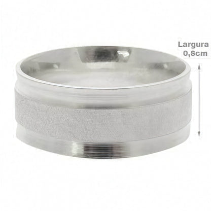 Engagement Ring - 925 Silver - Traditional 8 MM