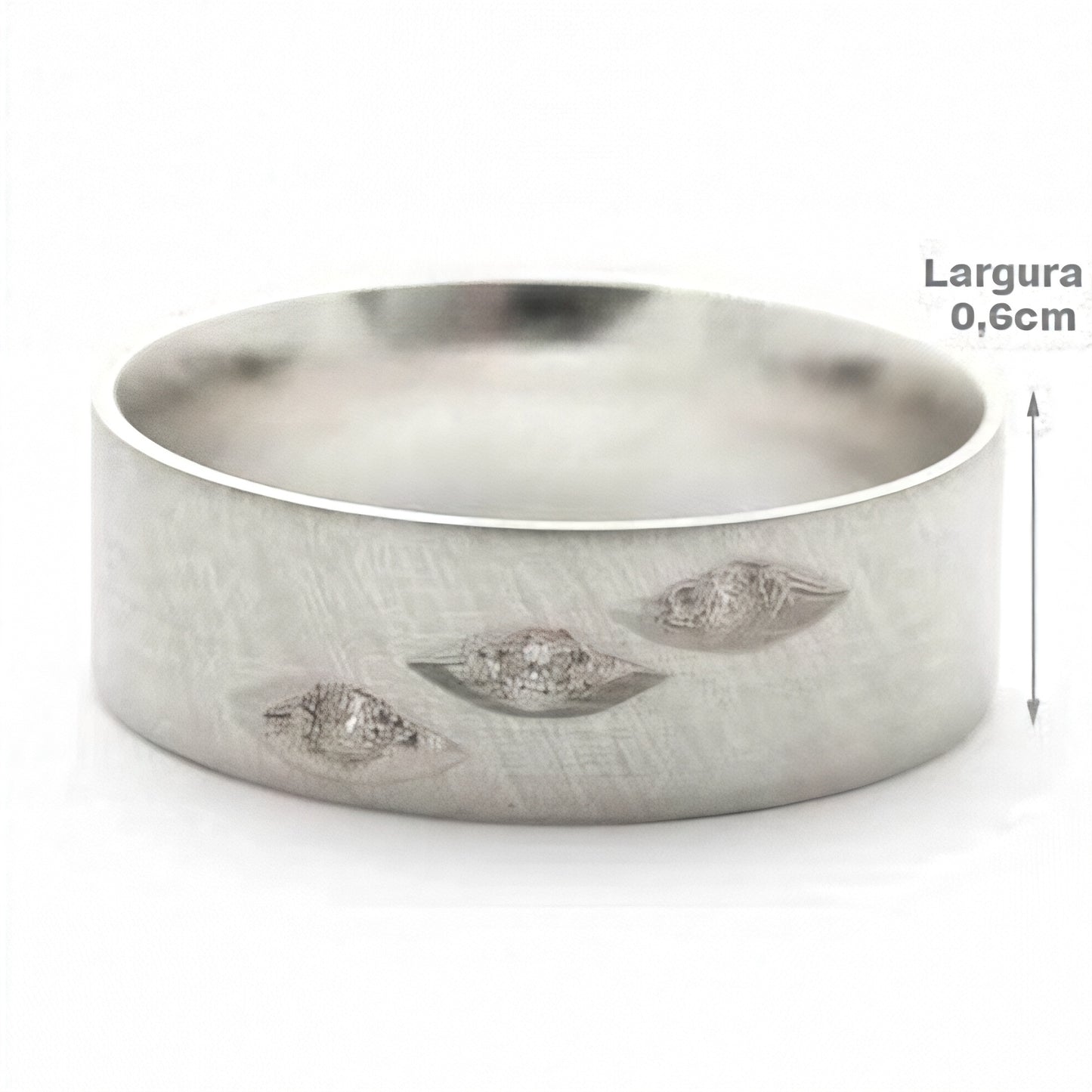 Engagement Ring - 925 Silver - Straight 8MM