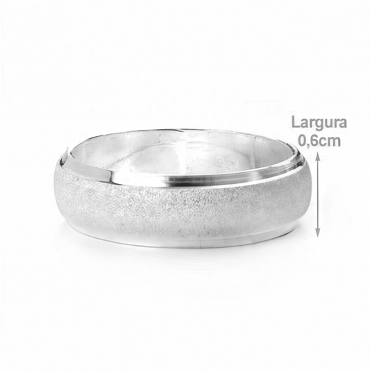 Aliança de Namoro - Prata 925 - DIAMANTADO