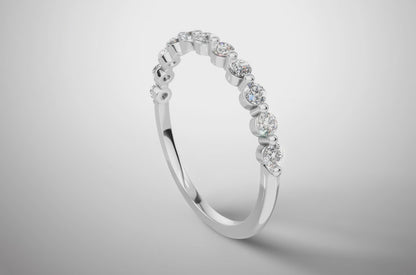 Fali Half Wedding Ring - 925 Silver