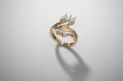 Reflexo de Luxo - Anel OURO 14.2Kt